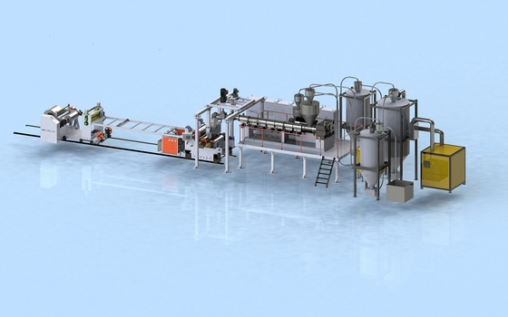 Línea de producción de chapas de plástico PET fabricadas por CHINA GWELL CO., LTD.